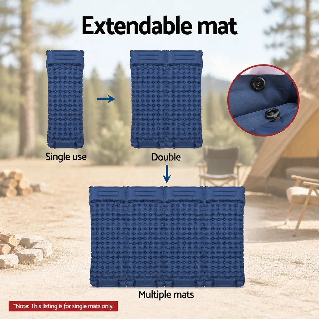 Self Inflating Sleeping Mat Single Camping Mattress 9cm