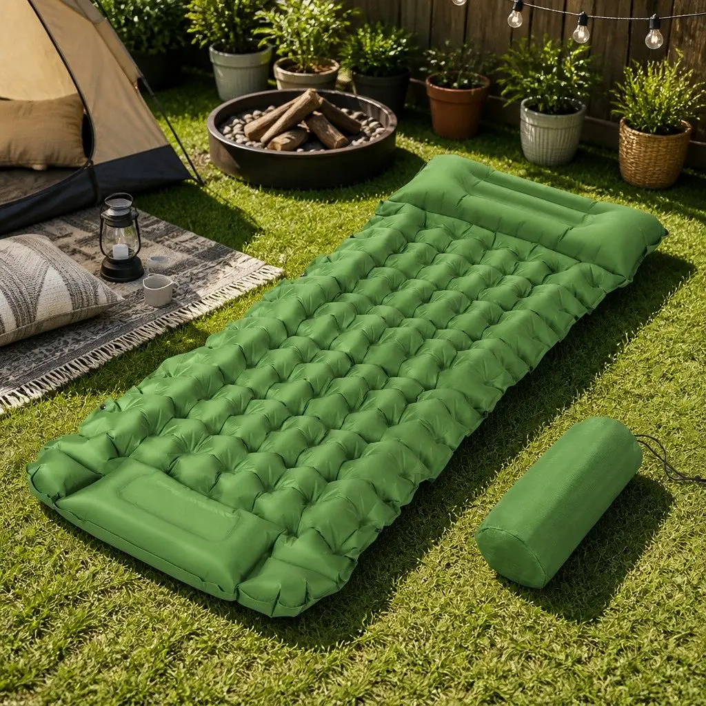 Self-Inflating Sleeping Mat with Pillow