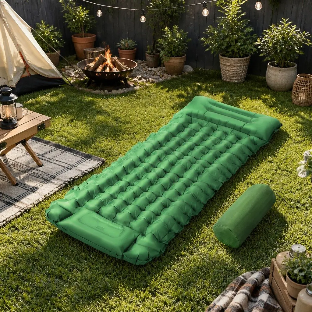 Self-Inflating Sleeping Mat with Pillow