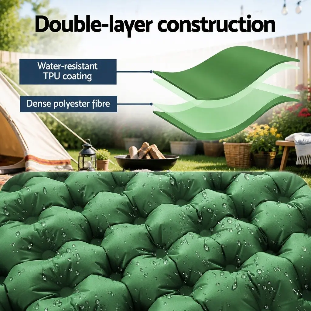 Self-Inflating Sleeping Mat with Pillow