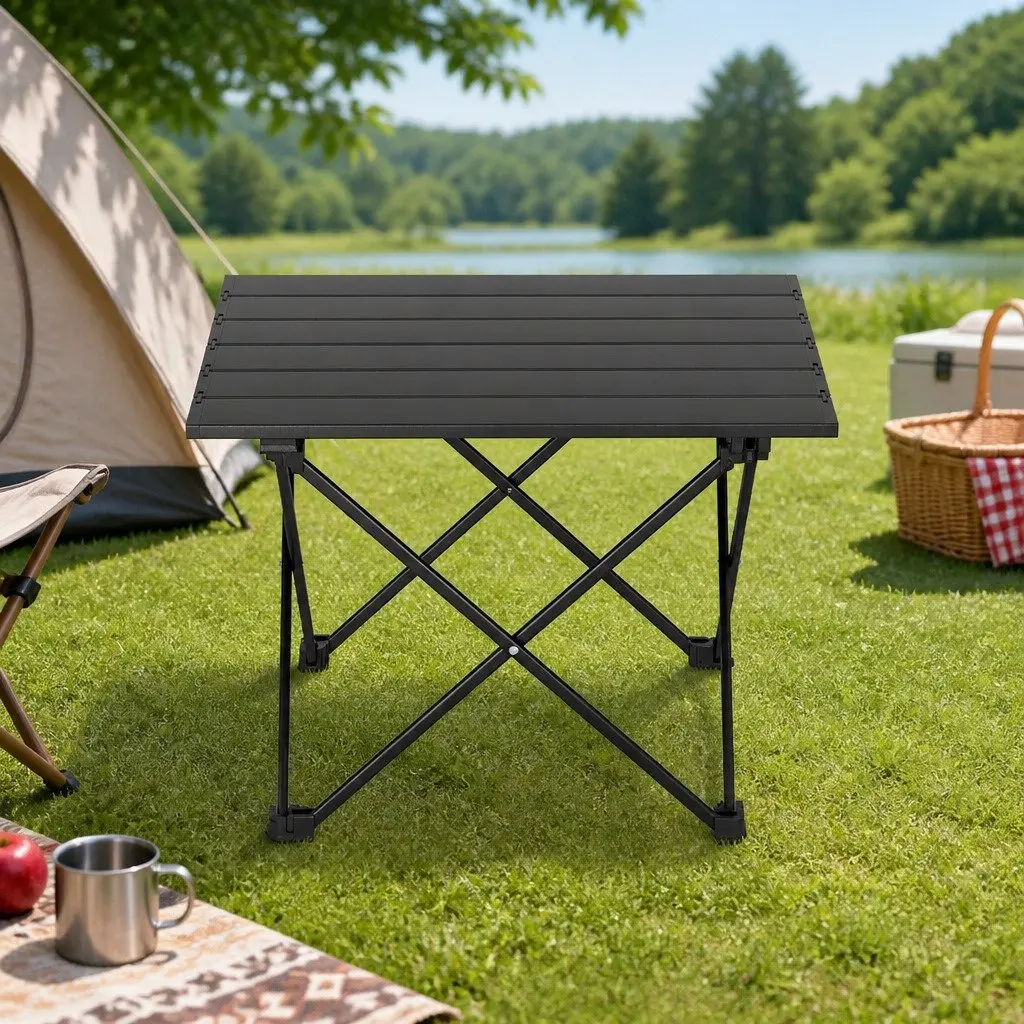 Folding Camping Table Outdoor Use 40CM Roll Up Portable Aluminium Desk