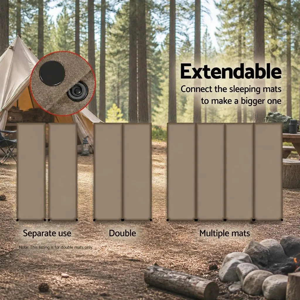Self Inflating Mattress Camping Double 187x132cm