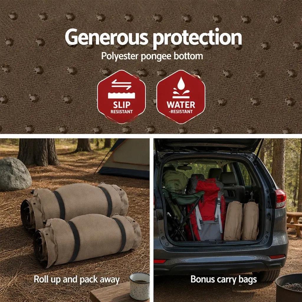 Self Inflating Mattress Camping Double 187x132cm