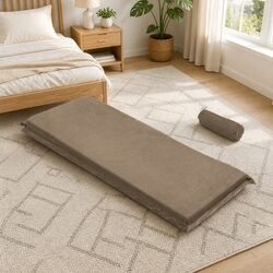 Single Self-Inflating Camping Mat, 187x66cm Coffee