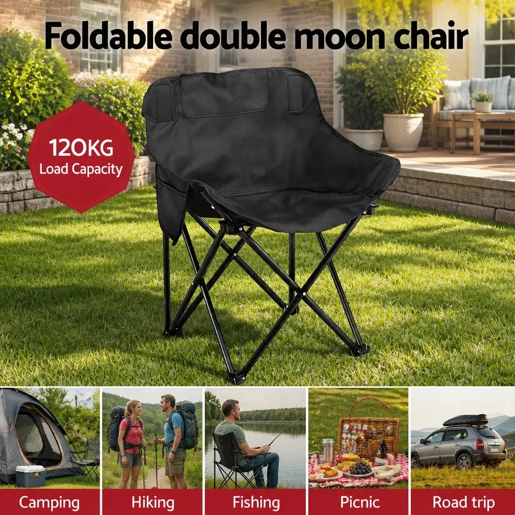 3 Piece Camping Table Chair Set Portable Outdoor Use Lightweight Folding Garden Furniture