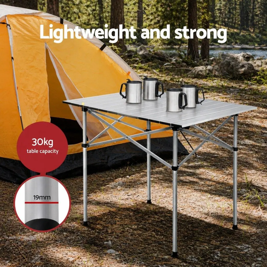 Camping Table Chair Set 3 Piece Outdoor Folding Portable Picnic Beach