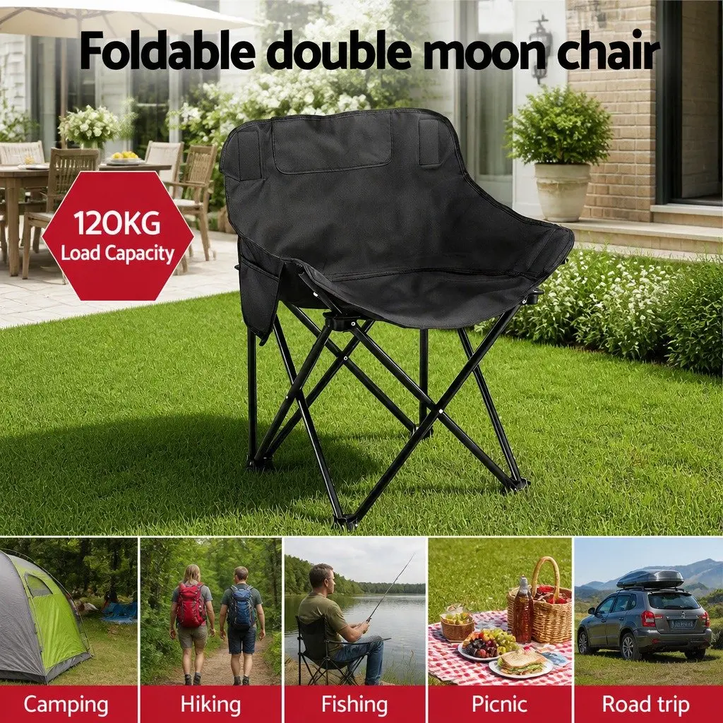 Camping Table Chair Set Outdoor 3 Piece Folding Portable Picnic Furniture