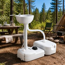 Portable Hand Wash Sink Stand with 43L Basin Details