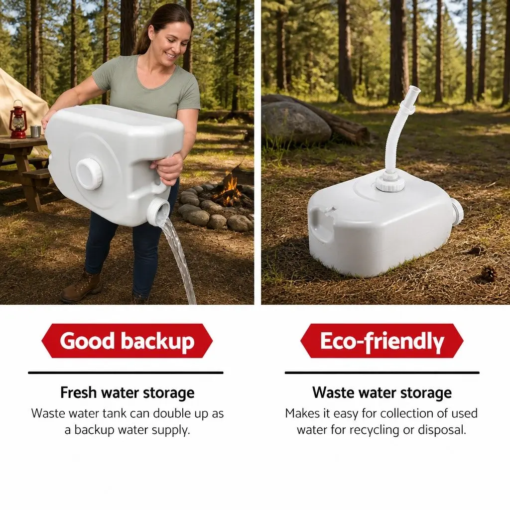 Portable Hand Wash Sink Stand 43L Basin Camping Outdoor Handwash Station Wheels