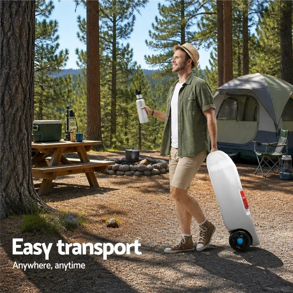 40L Portable Water Tank for Camping Caravan RV Grey