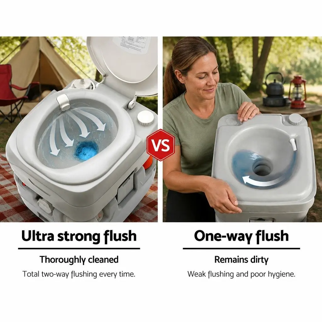 Portable Camping Toilet Outdoor Use 22L