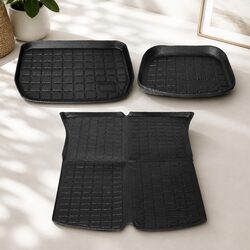 Tesla Model Y Floor Mats Front Rear Trunk Toolbox Set Waterproof Car Mat