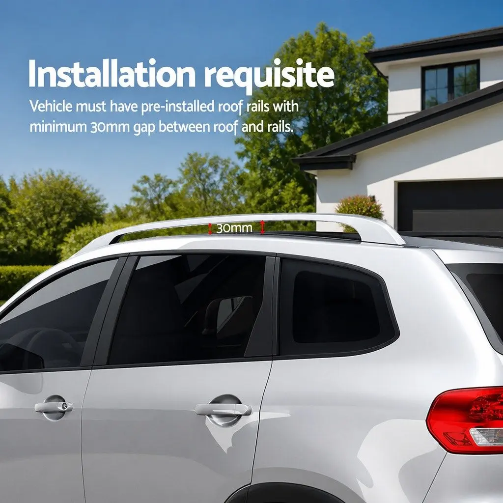 Adjustable Aluminium Car Roof Rack, 123cm Capacity