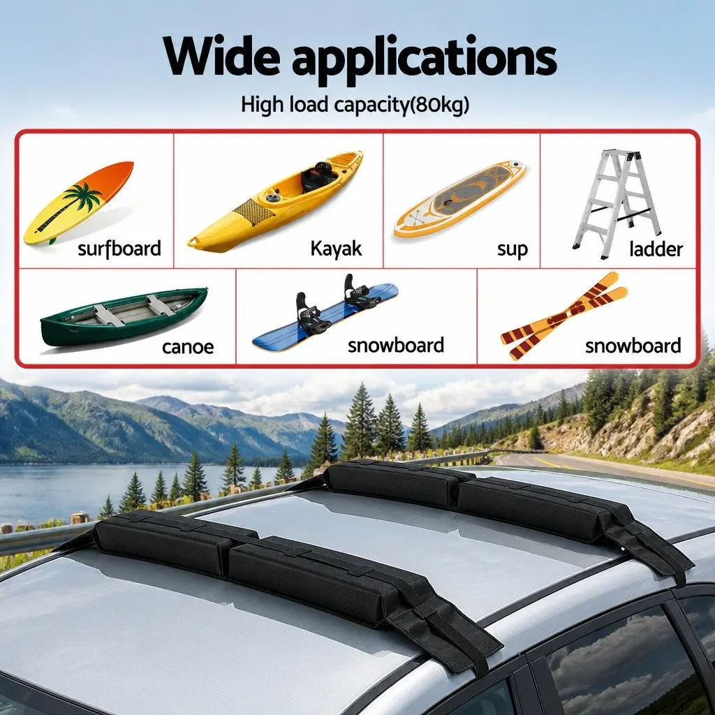 Universal Soft Roof Rack Pads