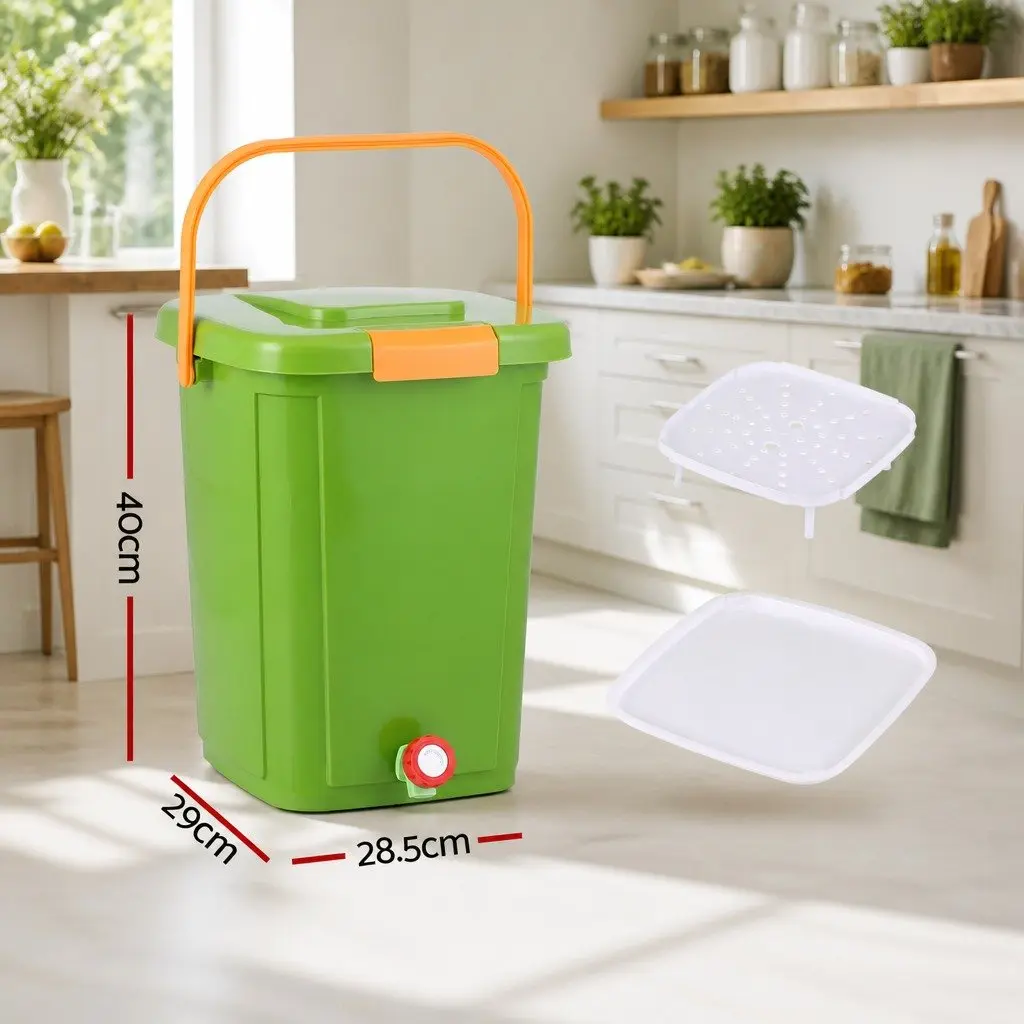 20L Kitchen Compost Bin with Sorting Tray