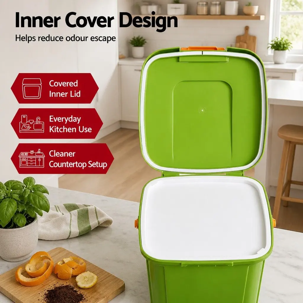 20L Kitchen Compost Bin with Sorting Tray