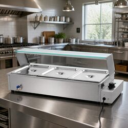 Commercial Bain Marie Food Warmer - Specs and Dimensions