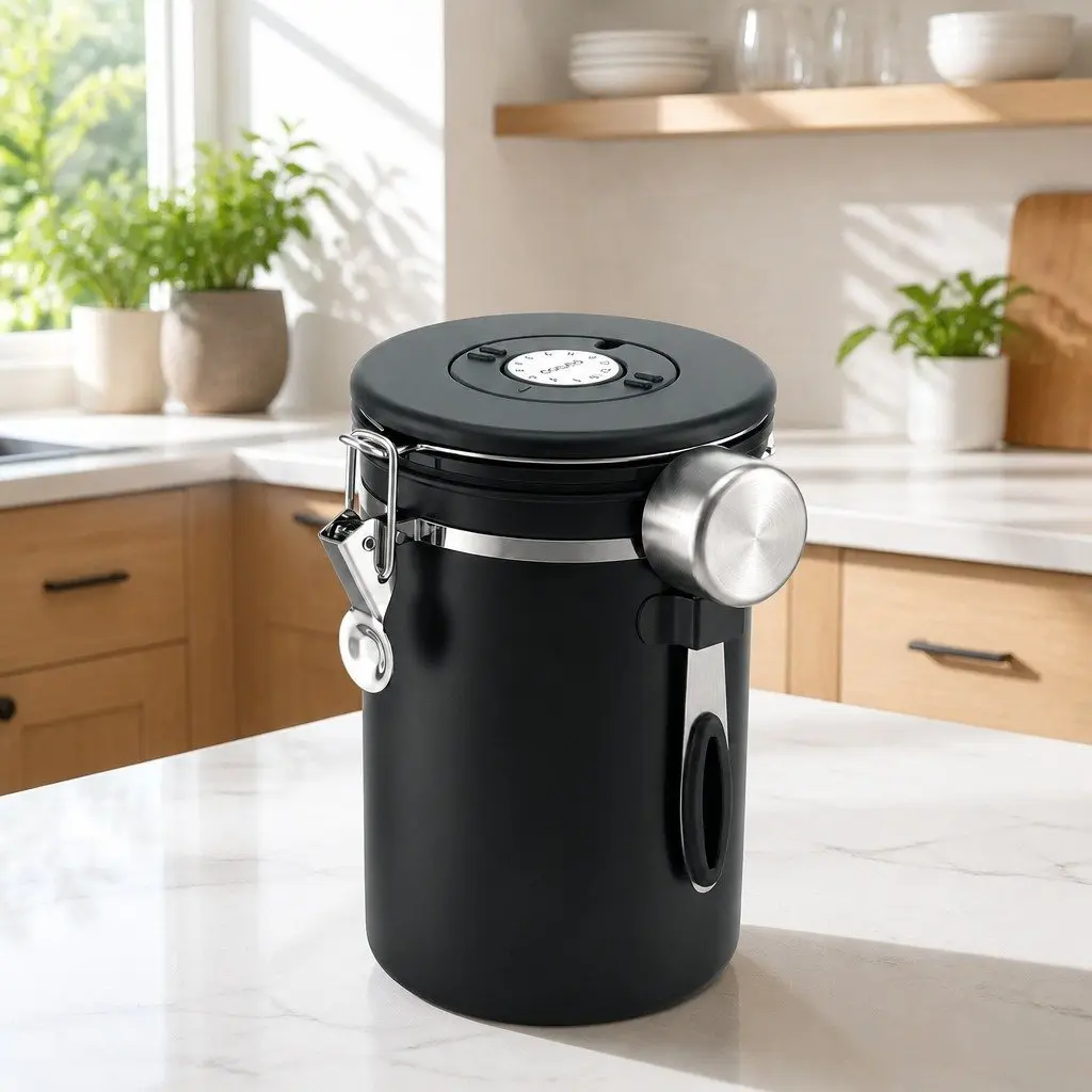 Stainless Steel 1.8L Coffee Canister