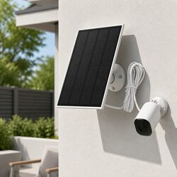 3W Black Solar Panel for Wireless Security Cameras