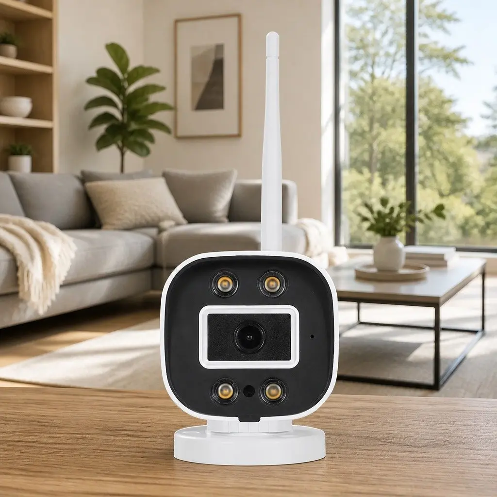 Wireless CCTV Security Camera 3MP Full HD Square Indoor Outdoor IP65 Waterproof