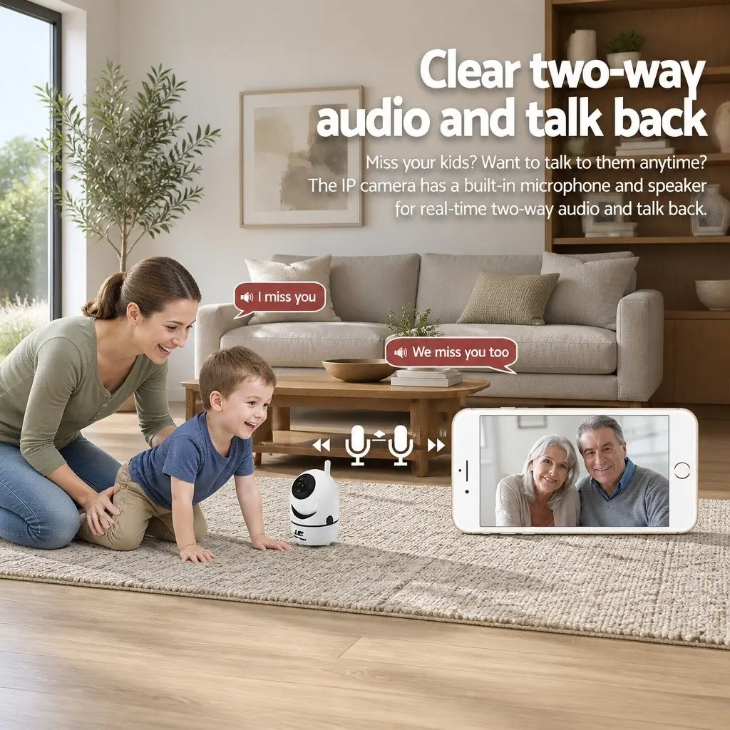 1080P Wireless IP Camera WiFi Home Security Dome Surveillance Night Vision