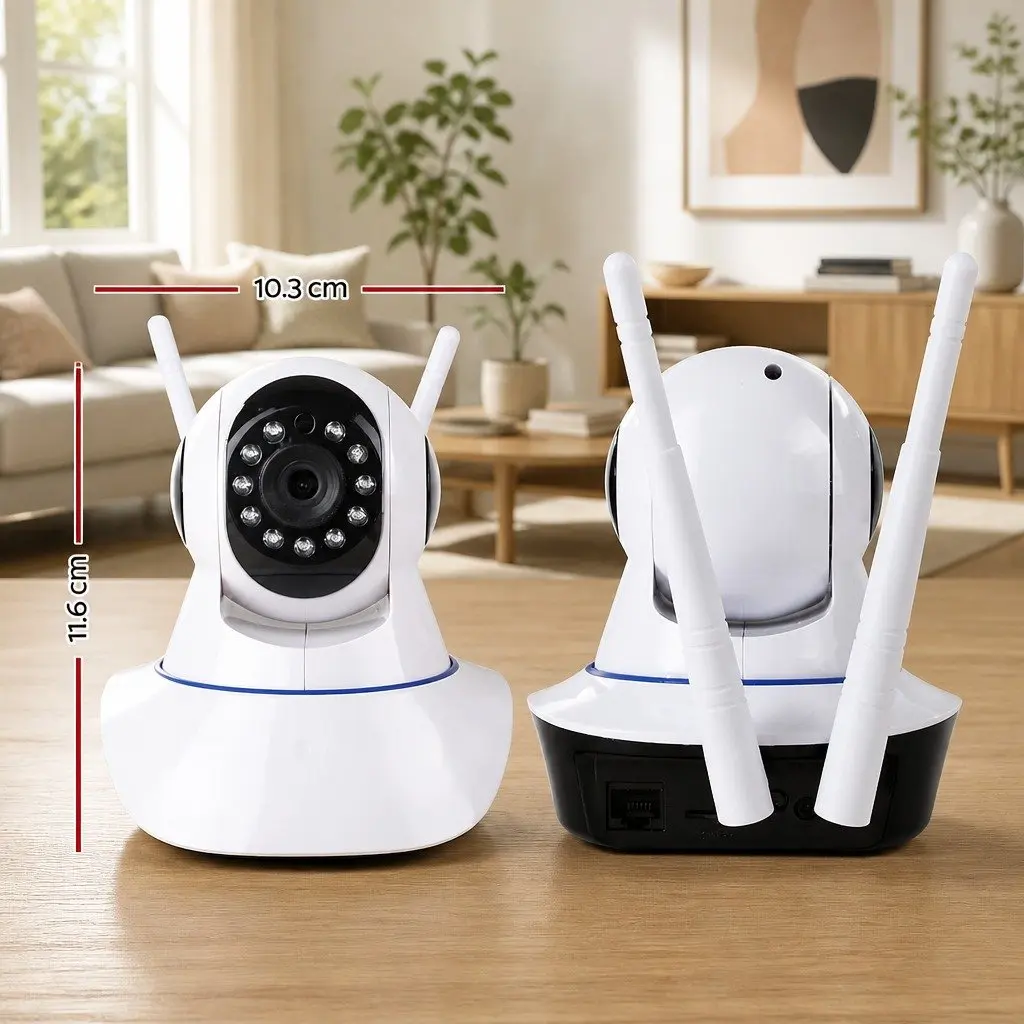 1080P Wireless IP Camera Security WIFI Surveillance Dome White Plug and Play