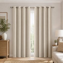 132x213cm Blackout Curtain Panels - High Density Polyester