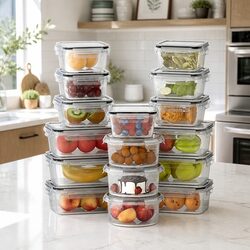 16-Piece Food Storage Container Set - Specs and Sizes Included