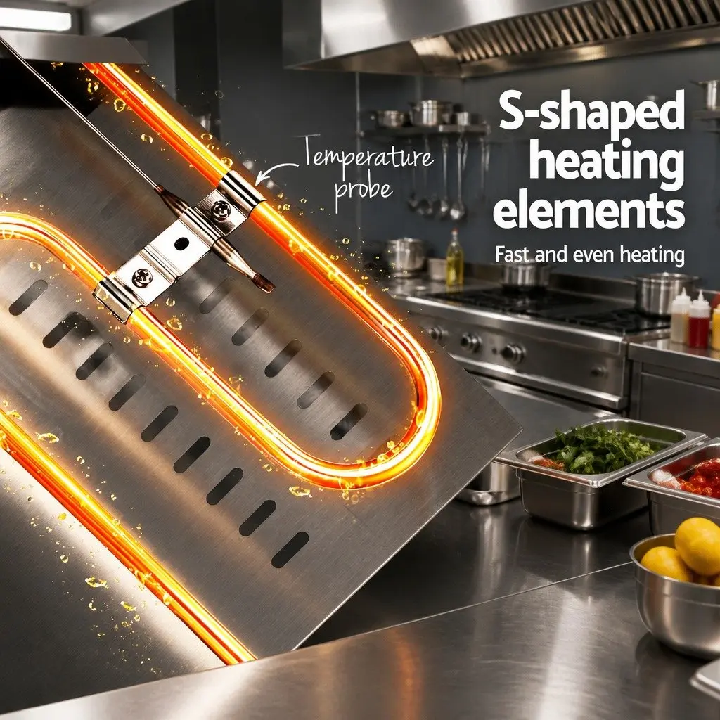 20L Electric Deep Fryer with Dual Baskets