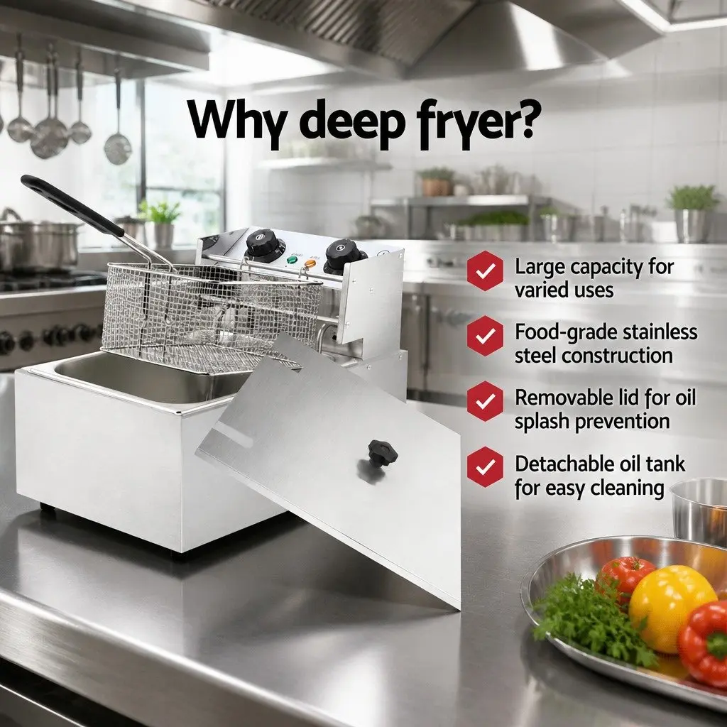 Electric Commercial Deep Fryer 10L