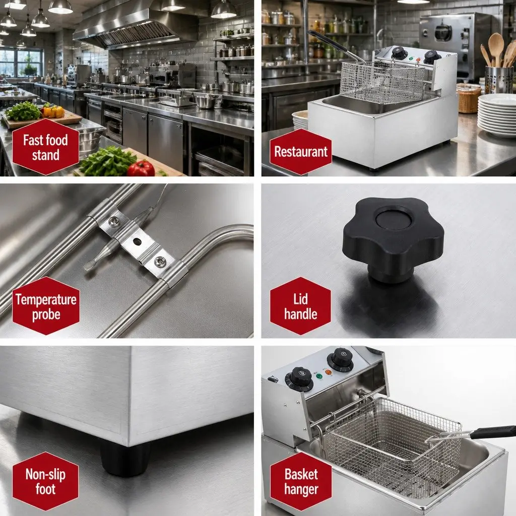 Electric Commercial Deep Fryer 10L