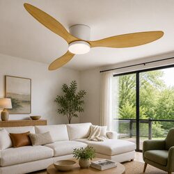52 Inch Ceiling Fan Specifications: DC Motor, LED Light, Remote