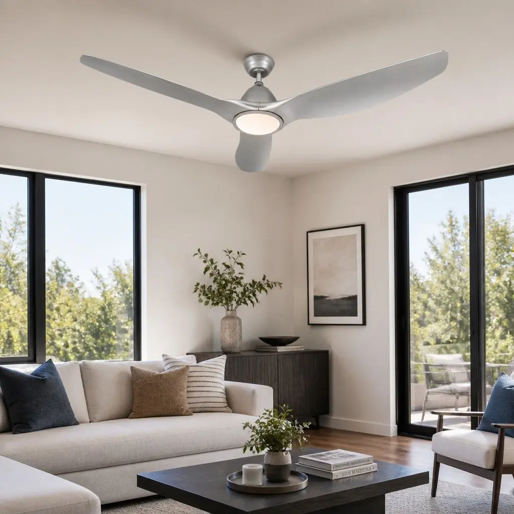 64 Inch DC Motor Ceiling Fan with LED Light