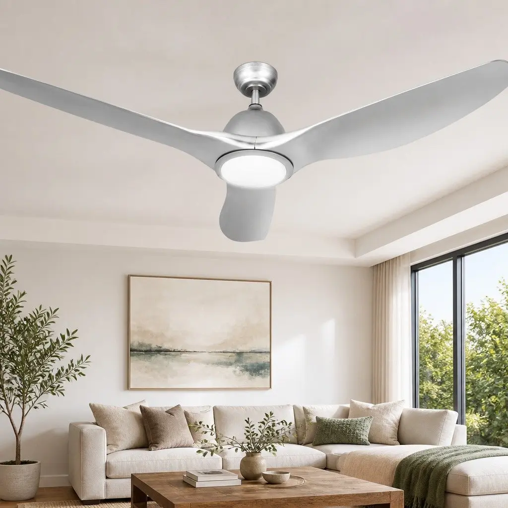 64 Inch DC Motor Ceiling Fan with LED Light