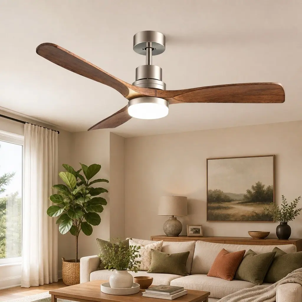 52-Inch Ceiling Fan with Light and Remote Control