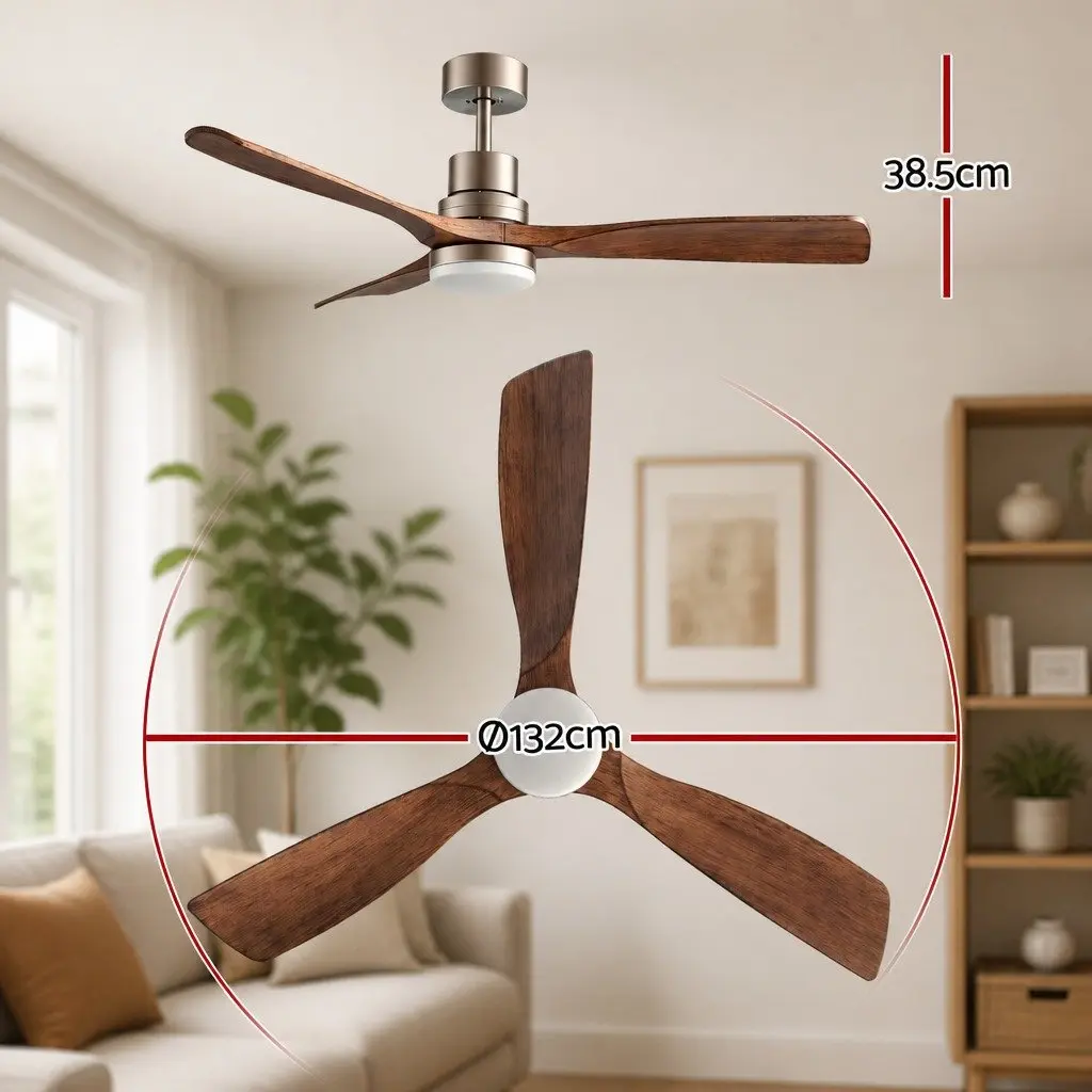 52-Inch Ceiling Fan with Light and Remote Control