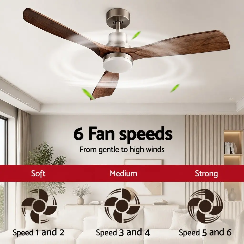 52-Inch Ceiling Fan with Light and Remote Control