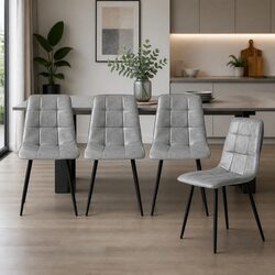 Dining Chairs Set of 4: Dimensions 44cm L x 55cm W