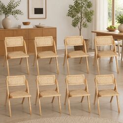 Specifications of Foldable Rattan Chairs Set of 8