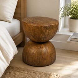 Specifications of Hourglass-Shaped Cement Side Table