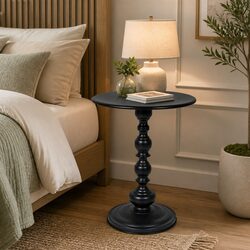 Specifications of Round Vintage Black Side Table