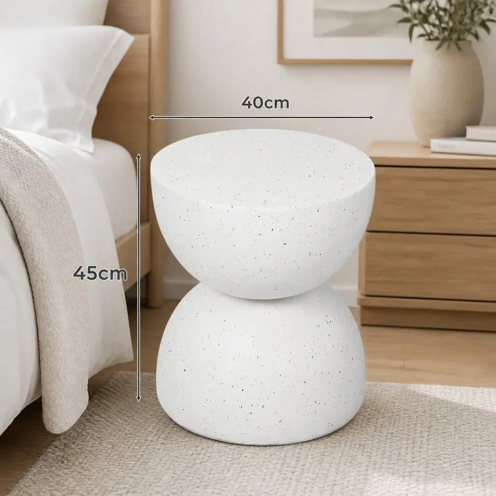 Round Terrazzo Side Table