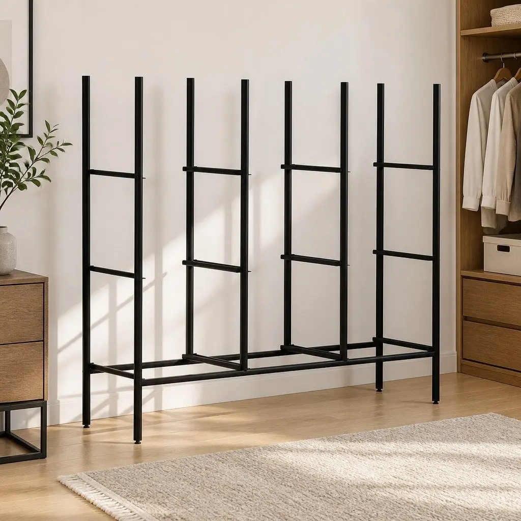 9 Drawer Chest of Drawers Storage Cabinet Vintage Tallboy Dresser Bedroom Unit 100cm x 30cm x 92cm