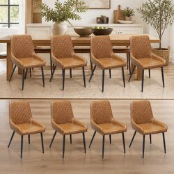 Specifications for Dining Chairs x8 with PU Leather