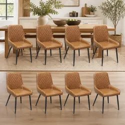 Specifications for Dining Chairs x8 with PU Leather