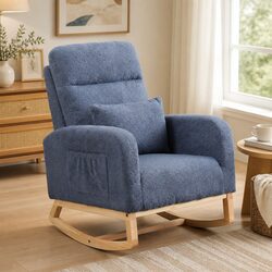 Rocking Chair and Ottoman Dimensions: Soft Plush Comfort