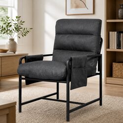 Metal Frame Lounge Chair Dimensions: 59cm x 64cm x 74.5cm