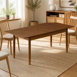 Extendable Dining Table 1.6–2M Butterfly Leaf Seats 8–10 People Home Furniture