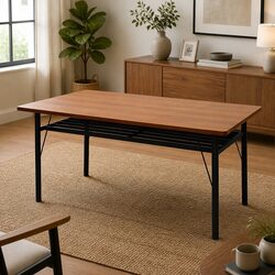Specifications of 150cm Dining Table with Storage Shelf