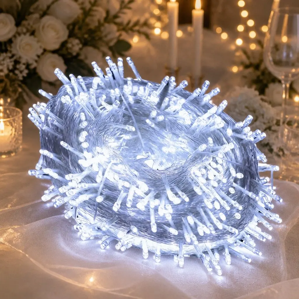 300 LED Cool White String Lights